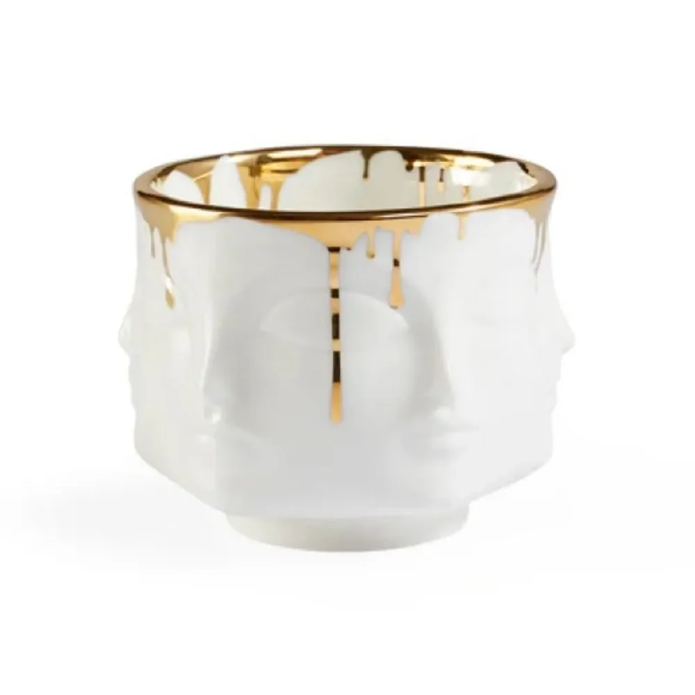 JONATHAN ADLER Dora Maar Condiment Bowl. White with Genuine Gold. Unused.